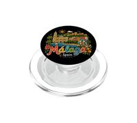 Regalo de Recuerdo de Viaje de Málaga España Dibujado a Mano PopSockets PopGrip para MagSafe