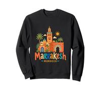 Regalo de Recuerdo de Viaje de Marrakech Marruecos Dibujado a Mano Sudadera