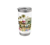 Regalo de recuerdo de viaje de Mocamedes Angola dibujado a mano Vaso térmico de acero inoxidable de doble pared
