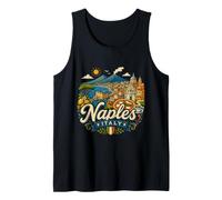 Regalo de Recuerdo de Viaje de Nápoles Italia Dibujado a Mano Camiseta sin Mangas