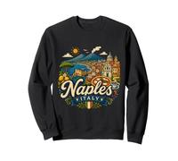 Regalo de Recuerdo de Viaje de Nápoles Italia Dibujado a Mano Sudadera