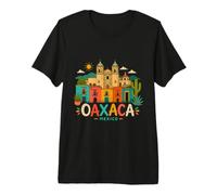 Regalo de Recuerdo de Viaje de Oaxaca México Dibujado a Mano Camiseta Premium