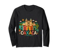 Regalo de Recuerdo de Viaje de Oaxaca México Dibujado a Mano Manga Larga