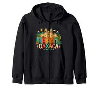 Regalo de Recuerdo de Viaje de Oaxaca México Dibujado a Mano Sudadera con Capucha