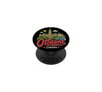 Regalo de Recuerdo de Viaje de Ottawa Canadá Dibujado a Mano PopSockets PopGrip Adhesivo