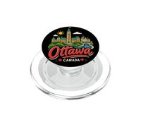Regalo de Recuerdo de Viaje de Ottawa Canadá Dibujado a Mano PopSockets PopGrip para MagSafe