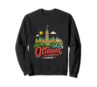 Regalo de Recuerdo de Viaje de Ottawa Canadá Dibujado a Mano Sudadera