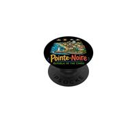 Regalo de Recuerdo de Viaje de Pointe-Noire Congo Dibujado a Mano PopSockets PopGrip Adhesivo