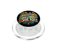 Regalo de Recuerdo de Viaje de Sal Rei Cabo Verde Dibujado a Mano PopSockets PopGrip para MagSafe