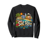 Regalo de Recuerdo de Viaje de Sal Rei Cabo Verde Dibujado a Mano Sudadera