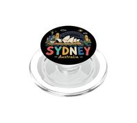 Regalo de Recuerdo de Viaje de Sydney Australia Dibujado a Mano PopSockets PopGrip para MagSafe