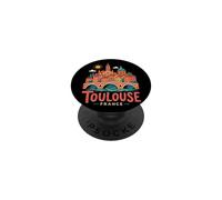 Regalo de Recuerdo de Viaje de Toulouse Francia Dibujado a Mano PopSockets PopGrip Adhesivo