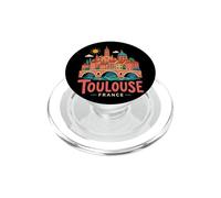 Regalo de Recuerdo de Viaje de Toulouse Francia Dibujado a Mano PopSockets PopGrip para MagSafe