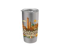 Regalo de recuerdo de viaje de Verona Italia dibujado a mano Vaso térmico de acero inoxidable de doble pared