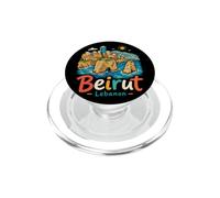 Regalo de Recuerdo de Viaje Dibujado a Mano Beirut Líbano PopSockets PopGrip para MagSafe