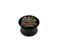 Regalo de Recuerdo de Viaje Dibujado a Mano de la Habana Cuba PopSockets PopGrip Adhesivo