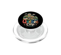Regalo de Recuerdo de Viaje Dibujado a Mano en la Ciudad de Quebec, Canadá PopSockets PopGrip para MagSafe