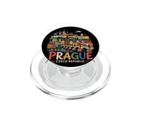 Regalo de Recuerdo de Viaje Dibujado a Mano Praga República Checa PopSockets PopGrip para MagSafe