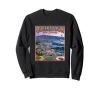 Regalo de Recuerdo de Viaje fotorrealista de Queenstown Nueva Zelanda Sudadera