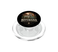 Regalo de Recuerdo de Viaje Vintage de Botswana PopSockets PopGrip para MagSafe