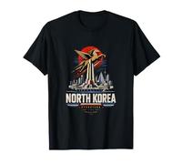 Regalo de Recuerdo de Viaje Vintage de Corea del Norte Camiseta