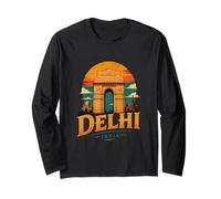 Regalo de Recuerdo de Viaje Vintage de Delhi India Manga Larga