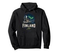 Regalo de Recuerdo de Viaje Vintage de Finlandia Sudadera con Capucha