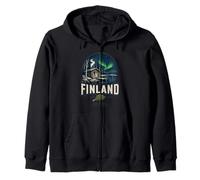 Regalo de Recuerdo de Viaje Vintage de Finlandia Sudadera con Capucha