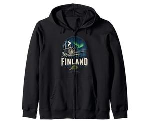 Regalo de Recuerdo de Viaje Vintage de Finlandia Sudadera con Capucha
