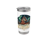 Regalo de recuerdo de viaje vintage de Kiruna Suecia Vaso térmico de acero inoxidable de doble pared