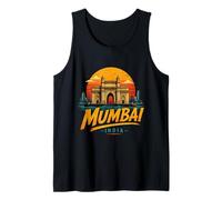 Regalo de Recuerdo de Viaje Vintage de Mumbai India Camiseta sin Mangas