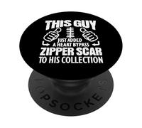 Regalo de recuperación de cirugía cardíaca para sobrevivientes de Bypass PopSockets PopGrip Adhesivo
