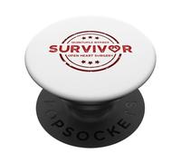 Regalo de recuperación de cirugía cardíaca para sobrevivientes de Bypass quíntuple. PopSockets PopGrip Adhesivo