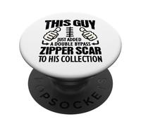 Regalo de recuperación de cirugía cardíaca para sobrevivientes de Doble Bypass. PopSockets PopGrip Adhesivo