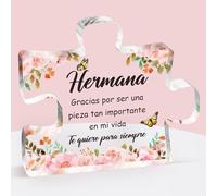 Regalo de Reyes Magos Hermana, Adornos de Acrílico Regalos Cumpleaños, Regalo para Mi Hermana