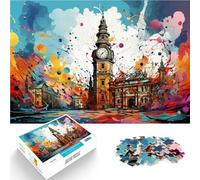 Regalo de rompecabezas, vista de la Torre del Ayuntamiento de Varsovia, rompecabezas de 1000 piezas, 35 x 50 cm, rompecabezas de cartón para adultos y toda la familia, rompecabezas educativos para