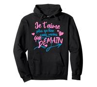 Regalo de San Valentín Pareja Te Amo más Que Ayer - Lindo Sudadera con Capucha