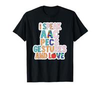 Regalo de terapeuta del habla, apoyo de educación especial SLP, AAC. Camiseta