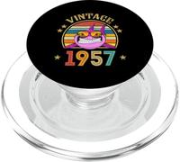 Regalo de tiburón Vintage de 69 años para Mujer Retro Vintage 1957 PopSockets PopGrip para MagSafe