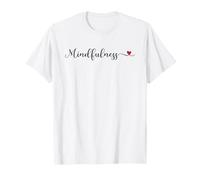 Regalo de tipografía de corazón Mindfulness Camiseta