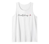 Regalo de tipografía de corazón Mindfulness Camiseta sin Mangas
