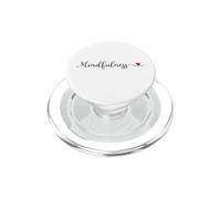Regalo de tipografía de corazón Mindfulness PopSockets PopGrip para MagSafe
