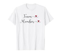 Regalo de tipografía de corazón para Miembros del Equipo Camiseta