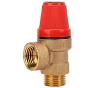 Regalo de verano Válvula de seguridad de presión, DN15 Tough Premium Válvula de seguridad suave, G 1/2 '' Redondo para agua G Rosca Patrón de conexión de rosca 3Bar / 6Bar(3Bar DN15)