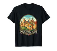 Regalo de Viaje a Carcasona, Francia, Recuerdo y Ciudad Camiseta