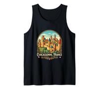 Regalo de Viaje a Carcasona, Francia, Recuerdo y Ciudad Camiseta sin Mangas