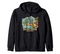 Regalo de Viaje a la Ciudad de Hallstatt, Austria Sudadera con Capucha