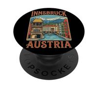 Regalo de Viaje a la Ciudad de Innsbruck, Austria PopSockets PopGrip Adhesivo