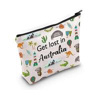 Regalo de viaje de Australia Get Lost in Australia, bolsa de cosméticos para viajeros de Australia, regalo de bienvenida a Australia, Bolsa Australia