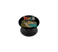 Regalo de Viaje de Bata Guinea Ecuatorial Dibujado a Mano PopSockets PopGrip Adhesivo